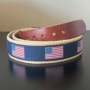 Canvas Belt: American Flag (Leather Man Ltd.)